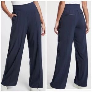 Athleta Nolita Wide Leg Pants Navy Pant Size 8
